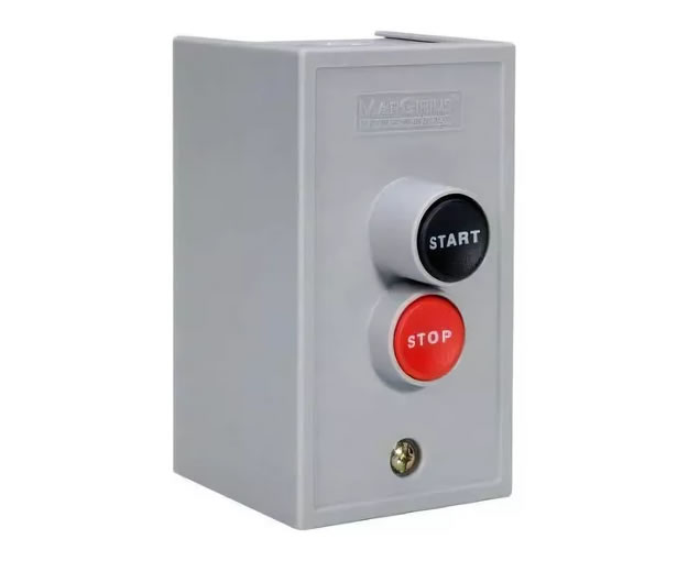 Chave Botoeira Liga/Desliga Caixa Plástica 30A 220V CS-101 MarGirius