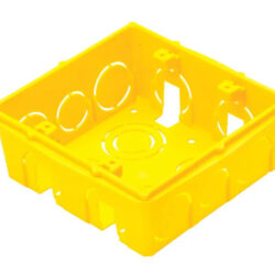 Caixa PVC 4X4 Embutir Amarela Tramontina