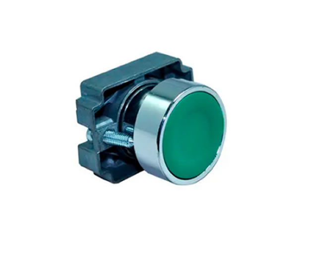 Botão de Impulso Bloco Verde com 22,5MM 250V JNG