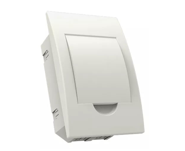 Quadro de Distribuição 4 Disjuntores PVC Sobrepor S/ Barramento Enerbras