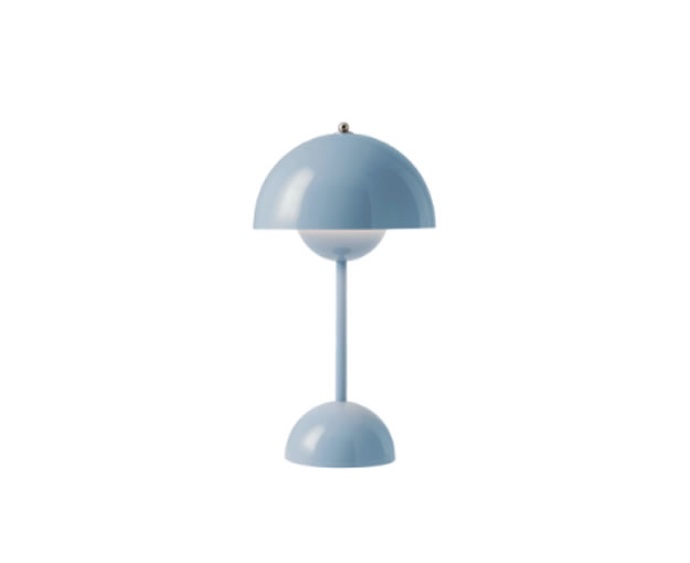 Abajur Flower Portatil Azul-Bebê 5W 3000K – Delis