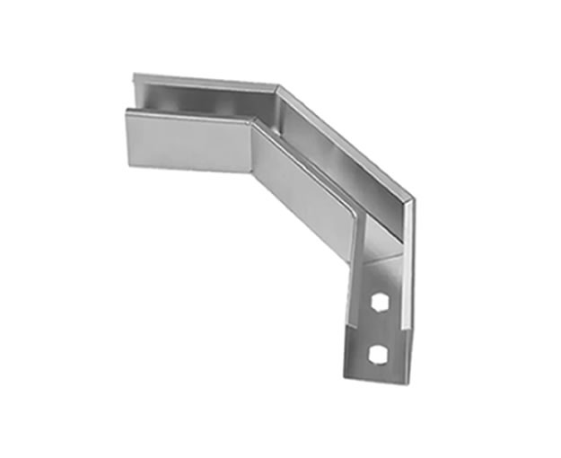 Curva Horizontal Perfurada 90º 38X38MM²