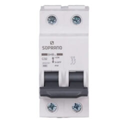 Disjuntor DIN Bipolar “C” 32A 3KA – SOPRANO