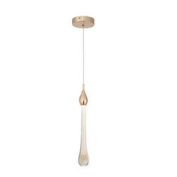 Pendente Gota Gold 30cm LED 5W 3000K – SINDORA