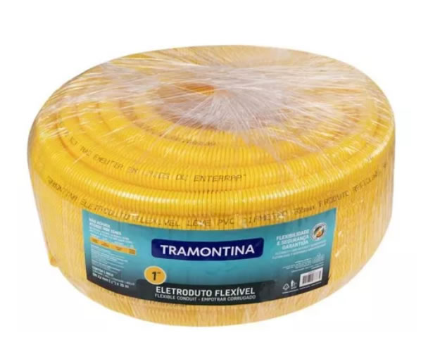 Mangueira Corrugada 1″ Tramontina Amarela