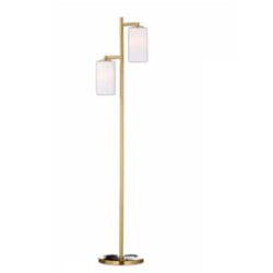 Luminária de Chão/Coluna Lutsk Metal Ouro E27 Bivolt Tupiara