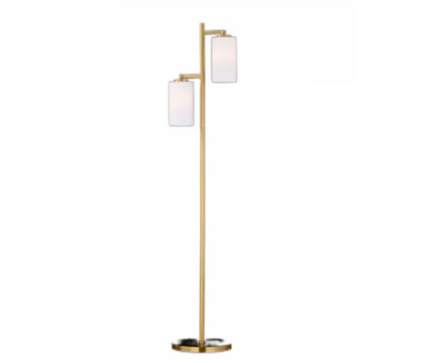 Luminária de Chão/Coluna Lutsk Metal Ouro E27 Bivolt Tupiara