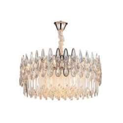 Lustre de cristal redondo para sala de jantar Ø80cm – Malásia