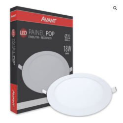 Painel LED embutir redondo 18W 6500K Bivolt – Avant
