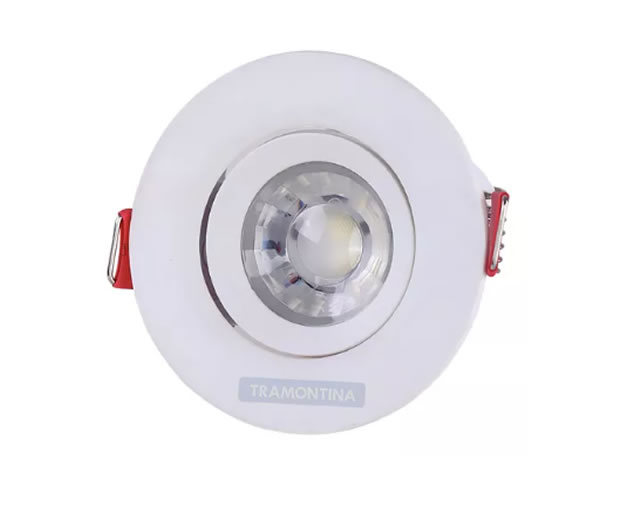 Spot Led Redondo Embutir 3w MR11 6500k (luz Branca) – Tramontina