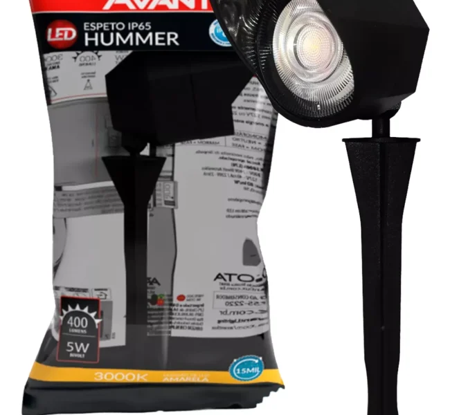 Espeto LED Jardim 5W Avant IP65 Luz Azul Bivolt – Avant