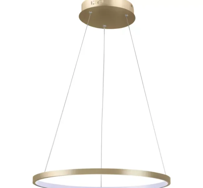 Pendente Aro LED 60 cm Champanhe