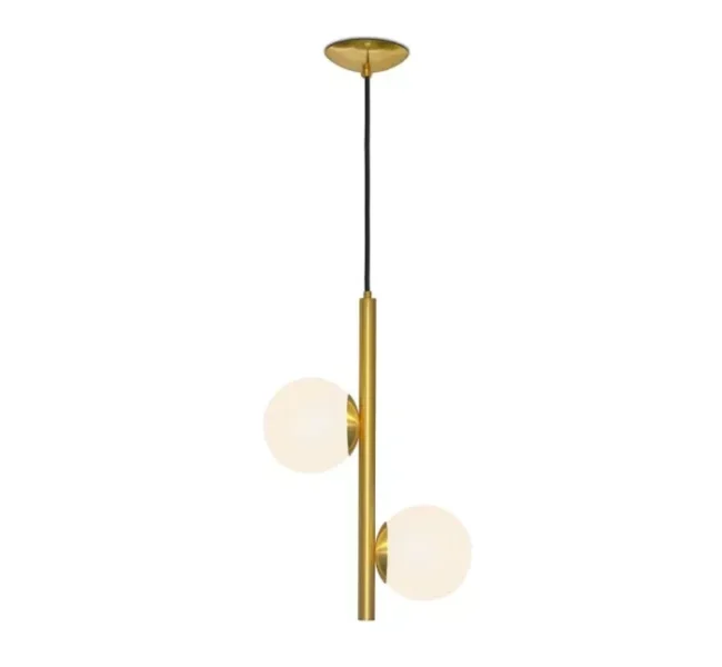 Pendente Double Dourado Lixado