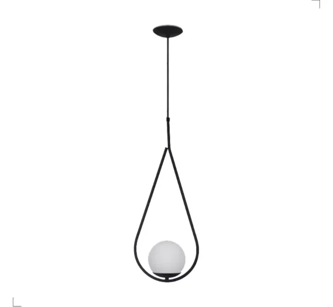 Pendente Gota Preto