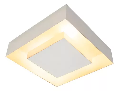 Plafon Sobrepor Luz Indireta Quadrado