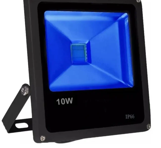 Refletor LED Azul Slim 10W Bivolt – Aaa Top