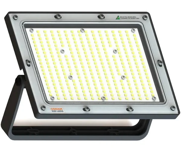Refletor LED Slim Cinza 6500K 400W – Food Light