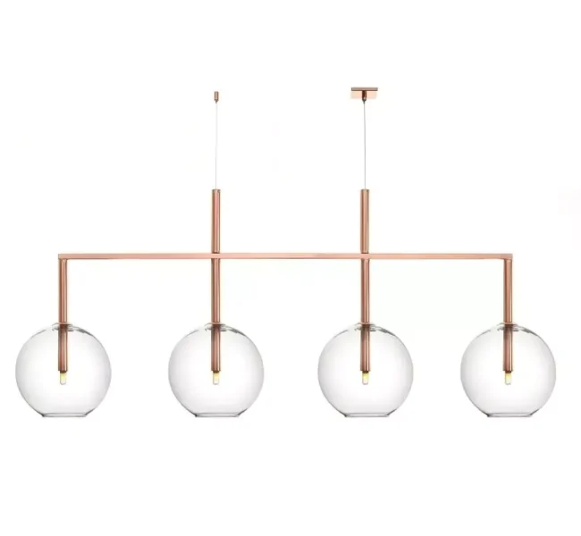 Pendente Retangular Champanhe Bivolt – Old Artisan
