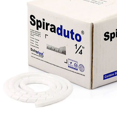 ESPIRAL DUTO 1 4 BRANCO dutoplast