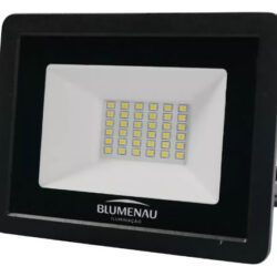 REFLETOR LED 30W 6500K SLIM PRETO IP65 blumenau