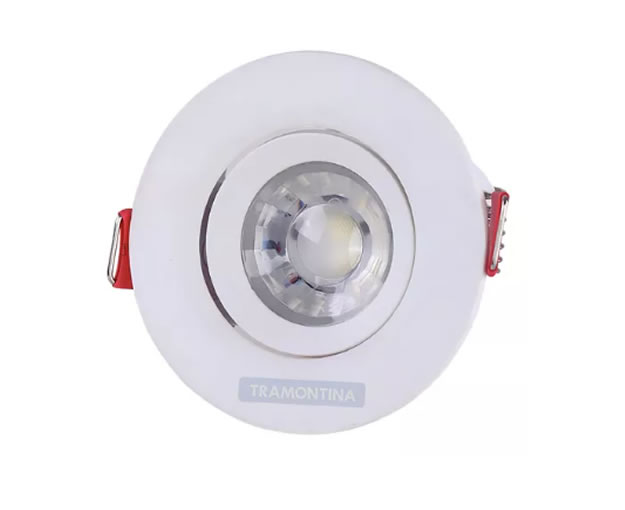 Spot Led Redondo Embutir 3w MR11 6500k (luz Branca) - Tramontina