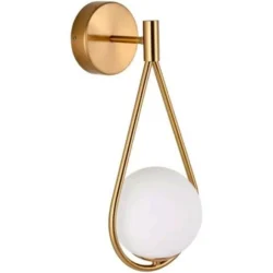 arandela gota dourado