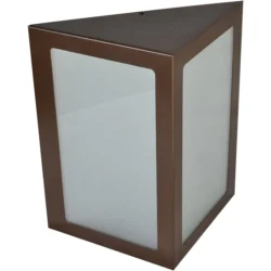 arandela triangular marrom 2