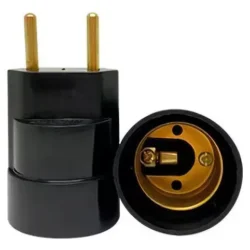 soquete adaptardo plug preto