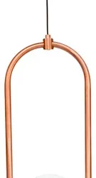 pendente oval cobre